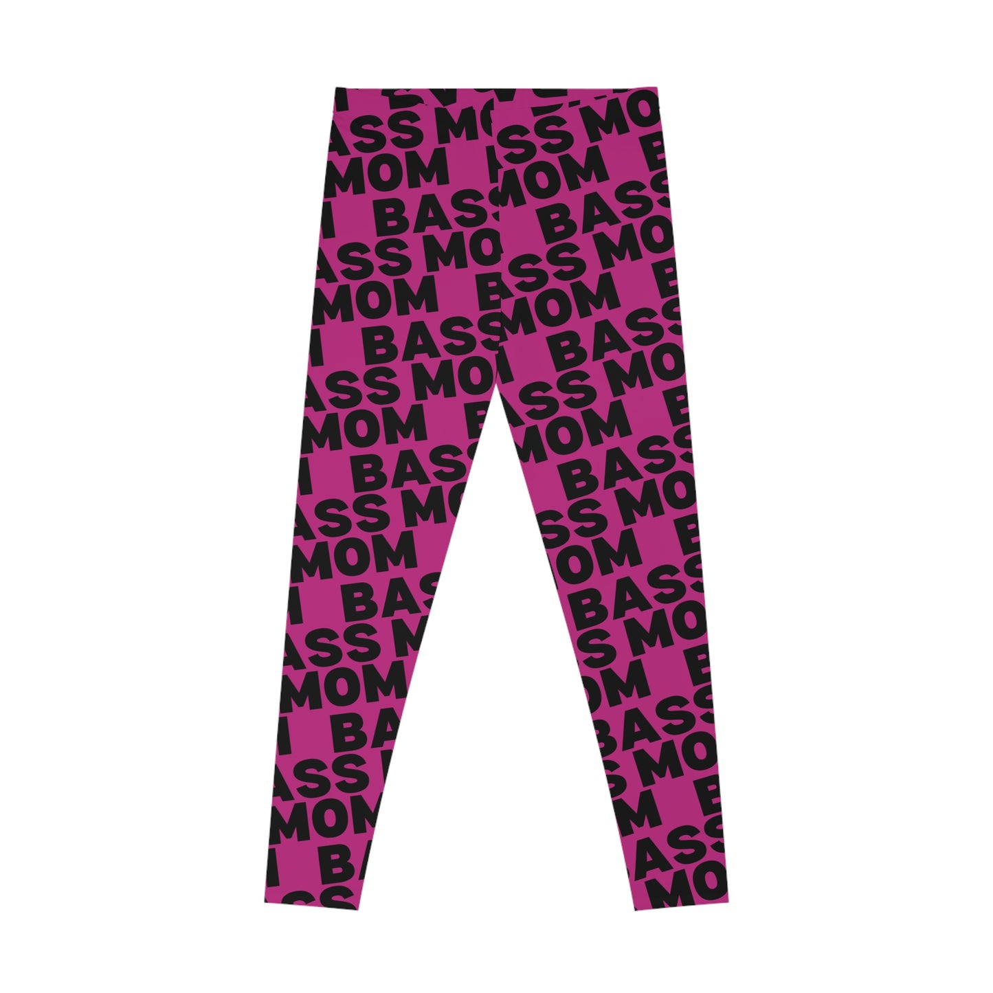 Junior Bassmasters - BASS MOM - Stretchy Leggings (Hot Pink)
