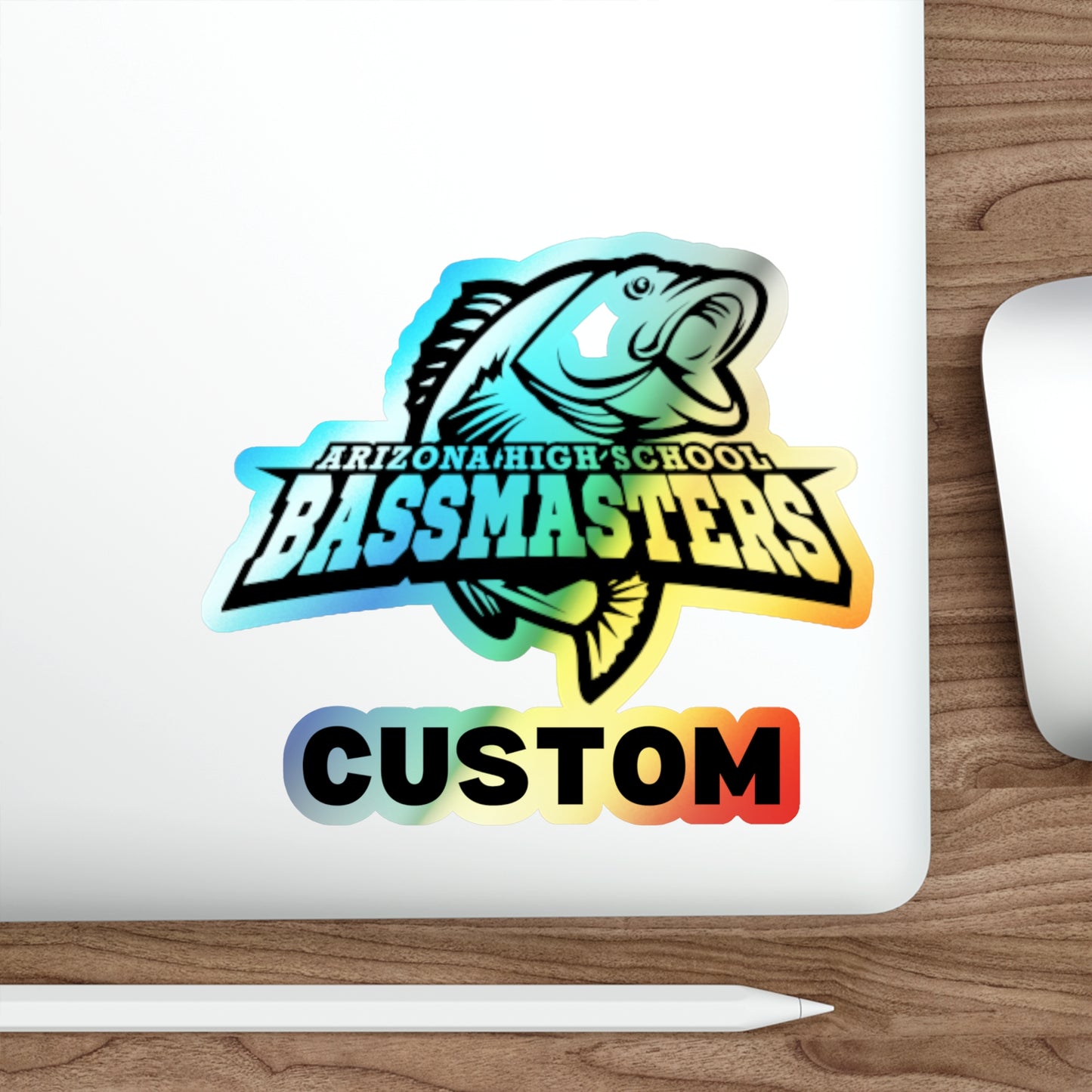 CUSTOM Holographic Die-cut Stickers - Junior Bassmasters High School