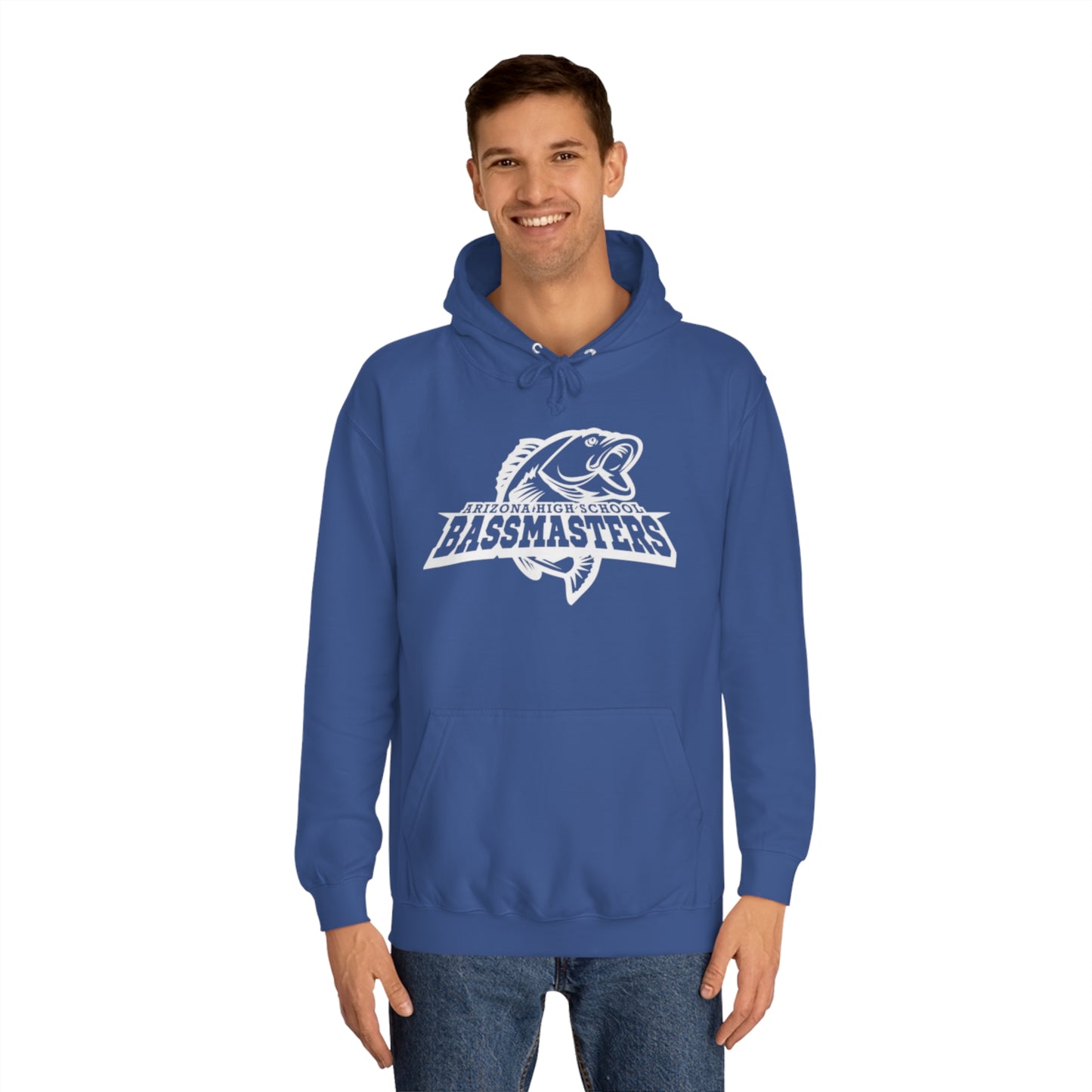 CUSTOM - Junior Bassmasters High School Adult Hoodie - White Logo