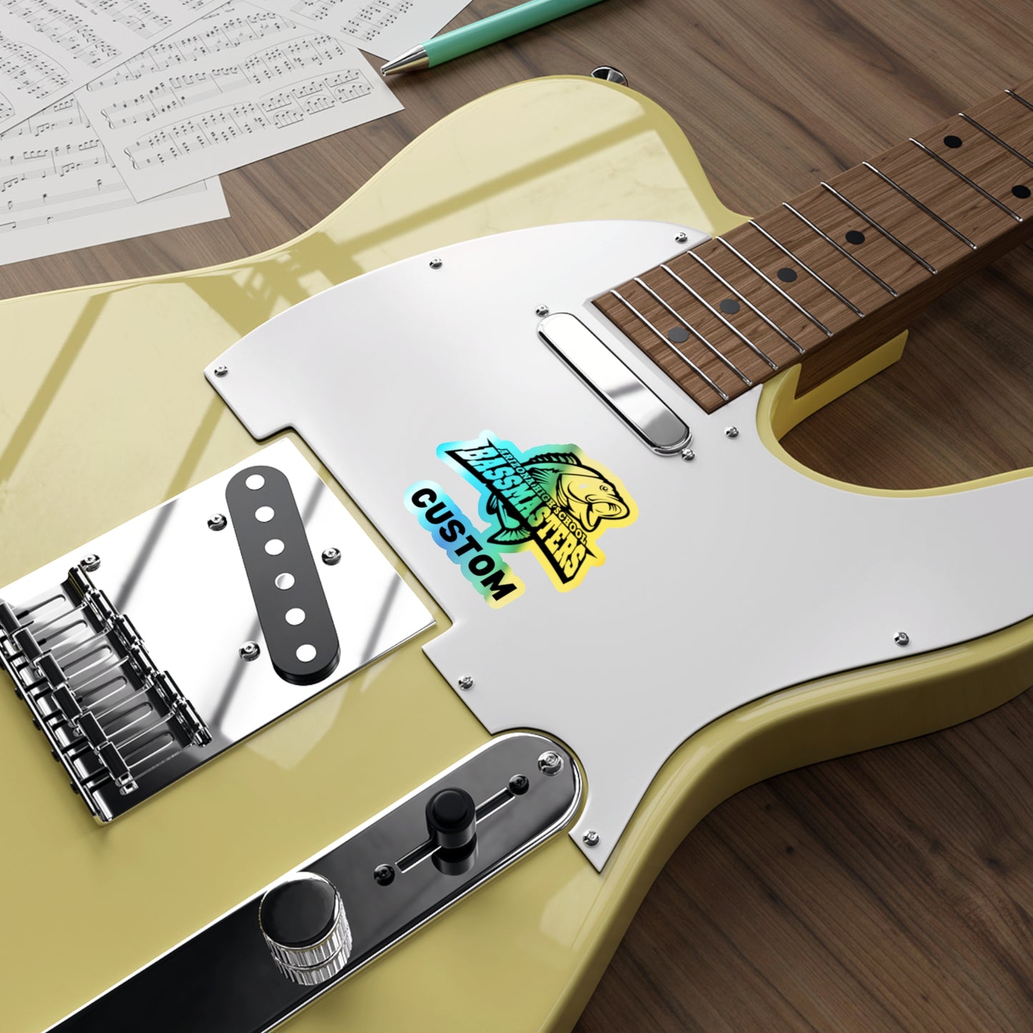 CUSTOM Holographic Die-cut Stickers - Junior Bassmasters High School