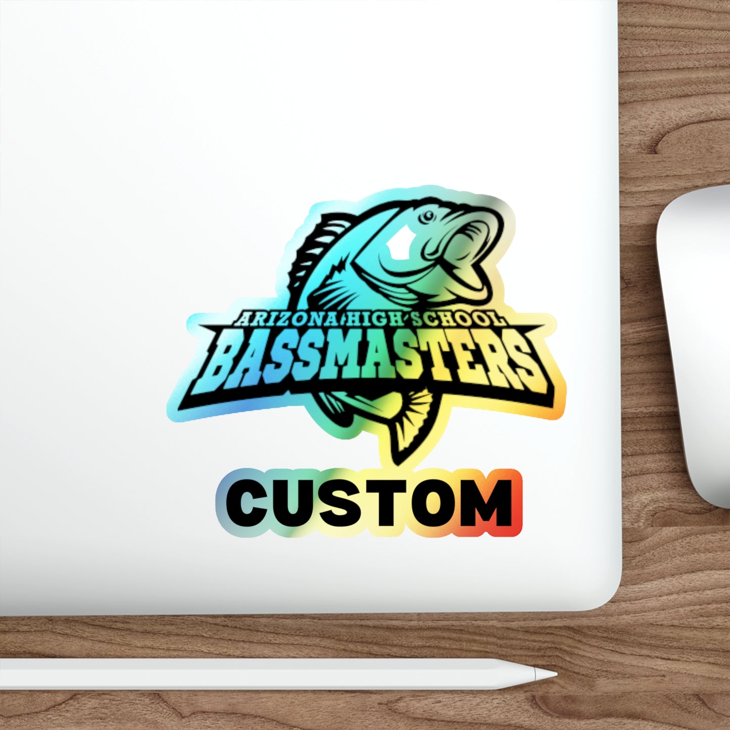 CUSTOM Holographic Die-cut Stickers - Junior Bassmasters High School