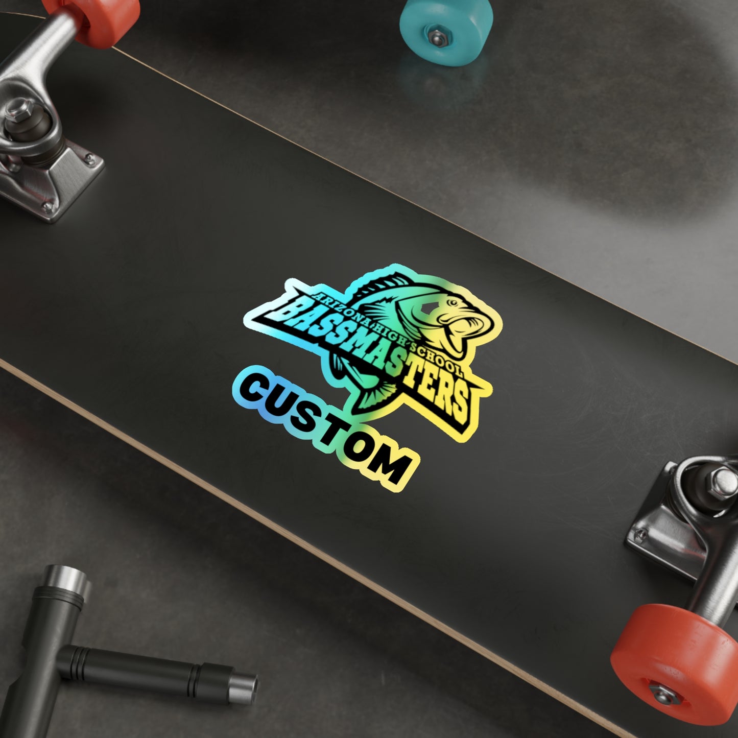 CUSTOM Holographic Die-cut Stickers - Junior Bassmasters High School