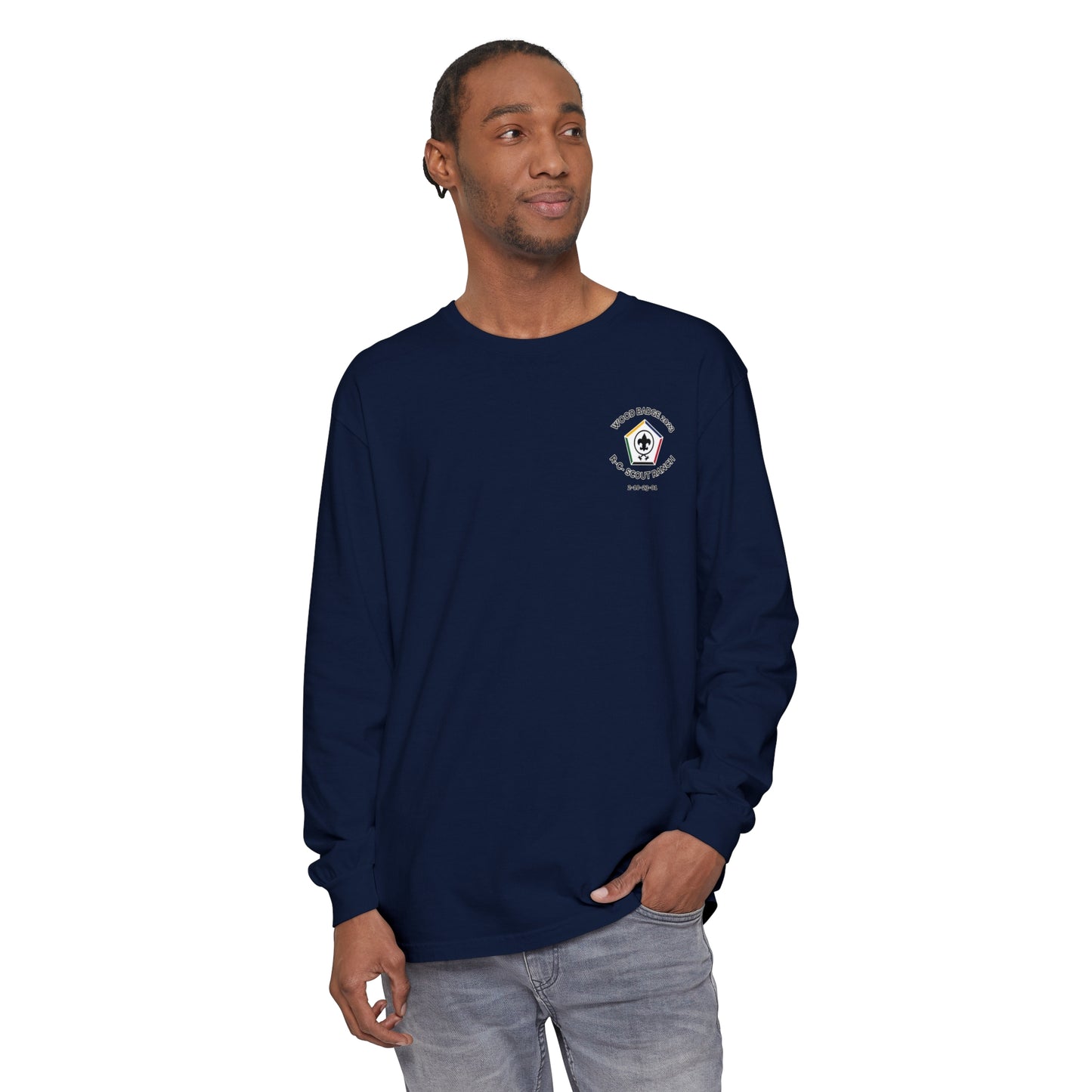Wood Badge 2023 - Unisex Garment-dyed Long Sleeve T-Shirt - Eagle Patrol