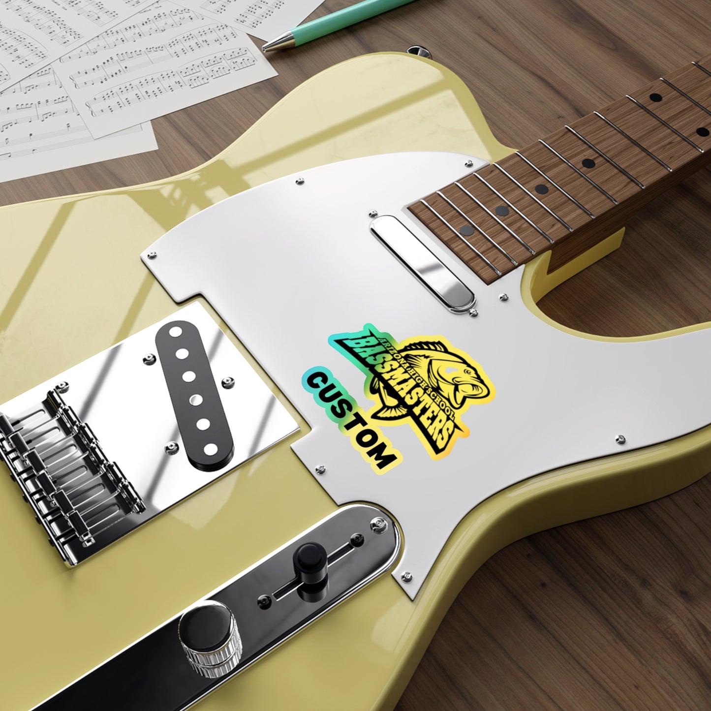 CUSTOM Holographic Die-cut Stickers - Junior Bassmasters High School