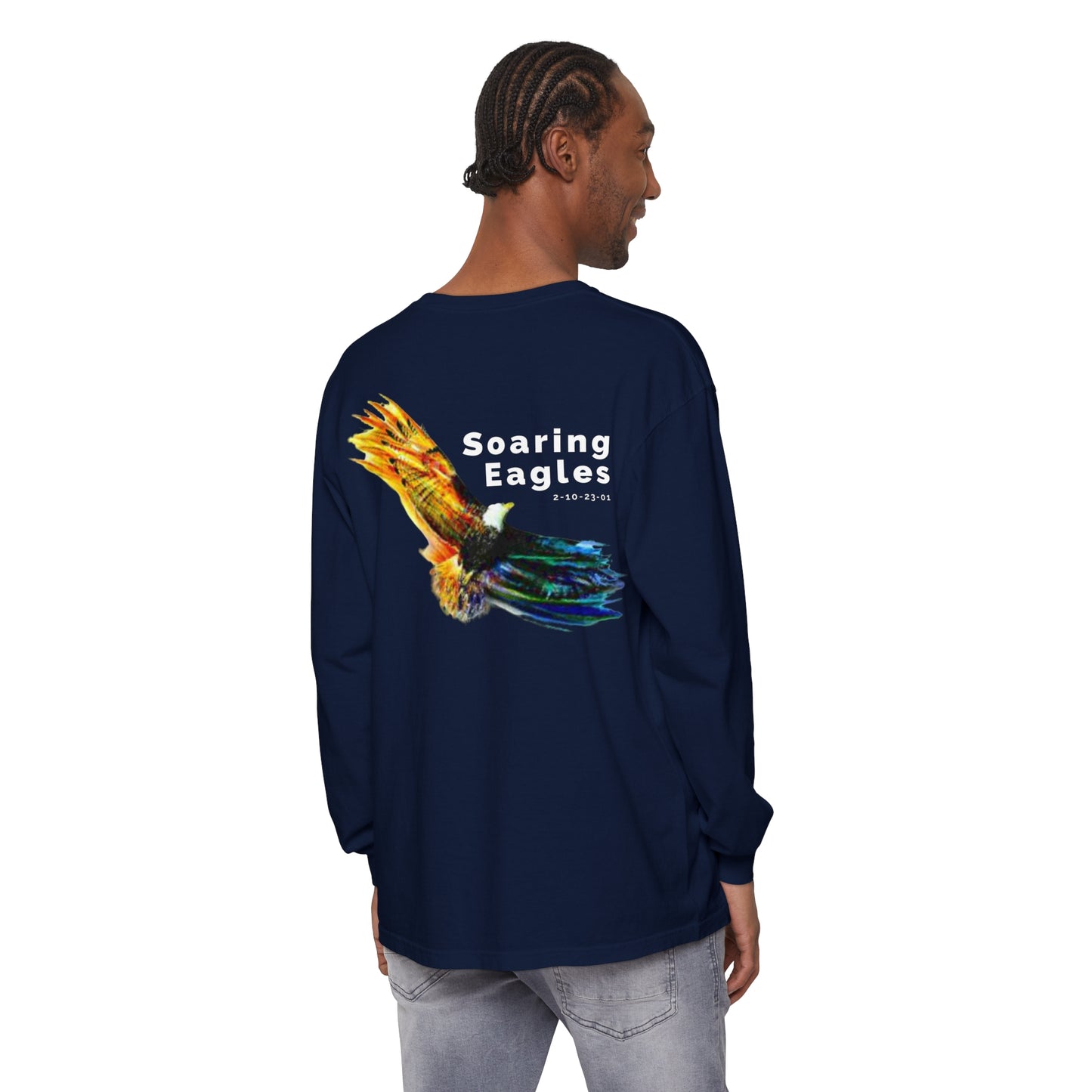 Wood Badge 2023 - Unisex Garment-dyed Long Sleeve T-Shirt - Eagle Patrol