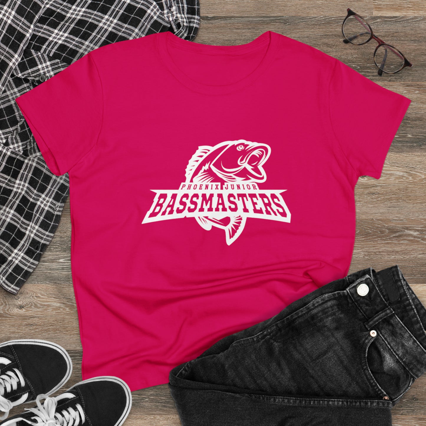 Junior Bassmasters - BASS MOM - White Logo