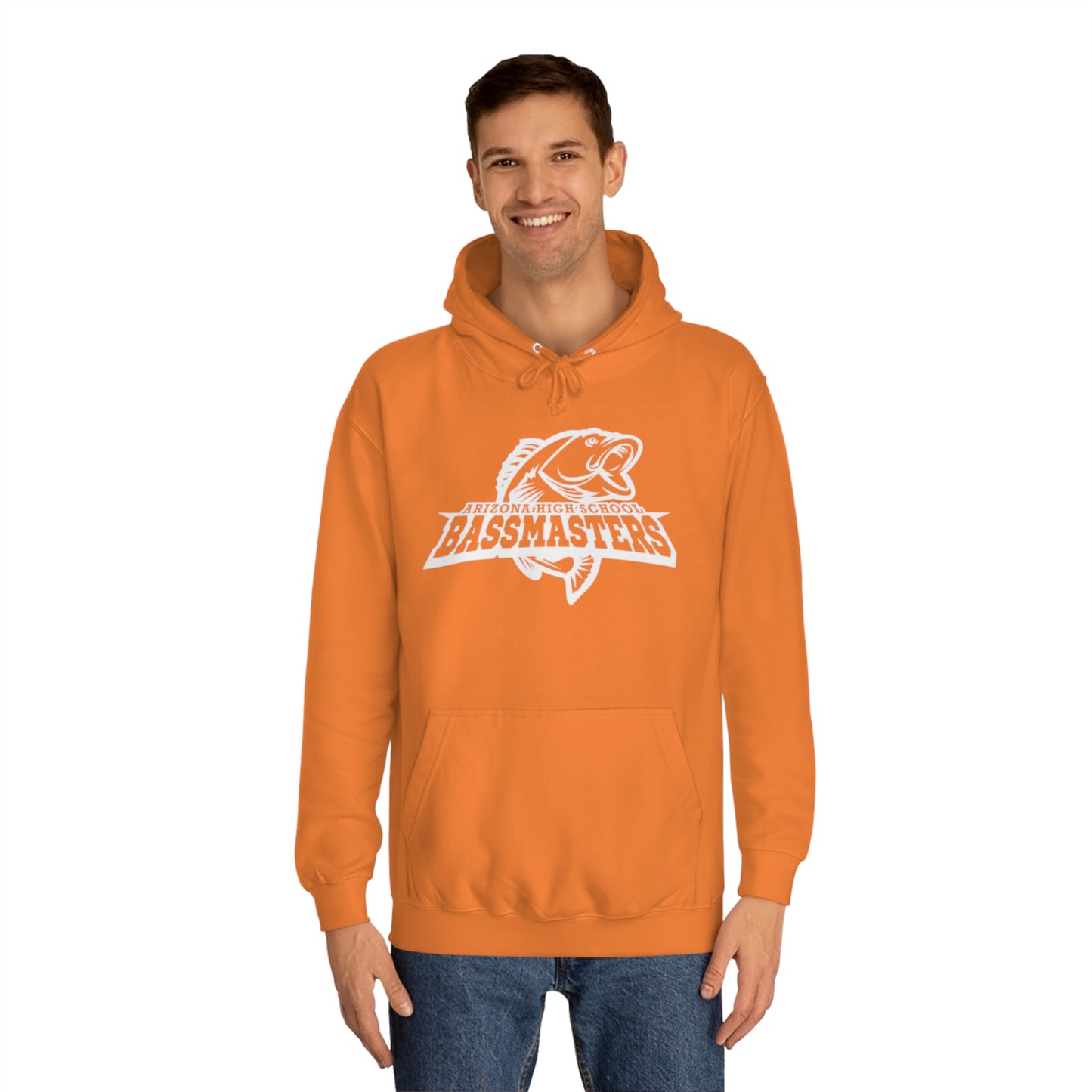 CUSTOM - Junior Bassmasters High School Adult Hoodie - White Logo