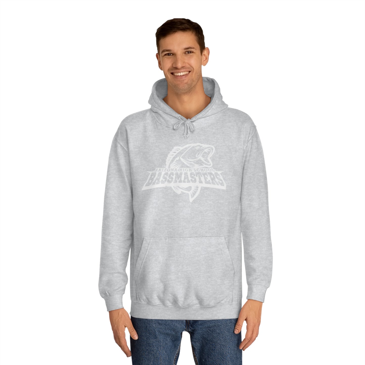 CUSTOM - Junior Bassmasters High School Adult Hoodie - White Logo