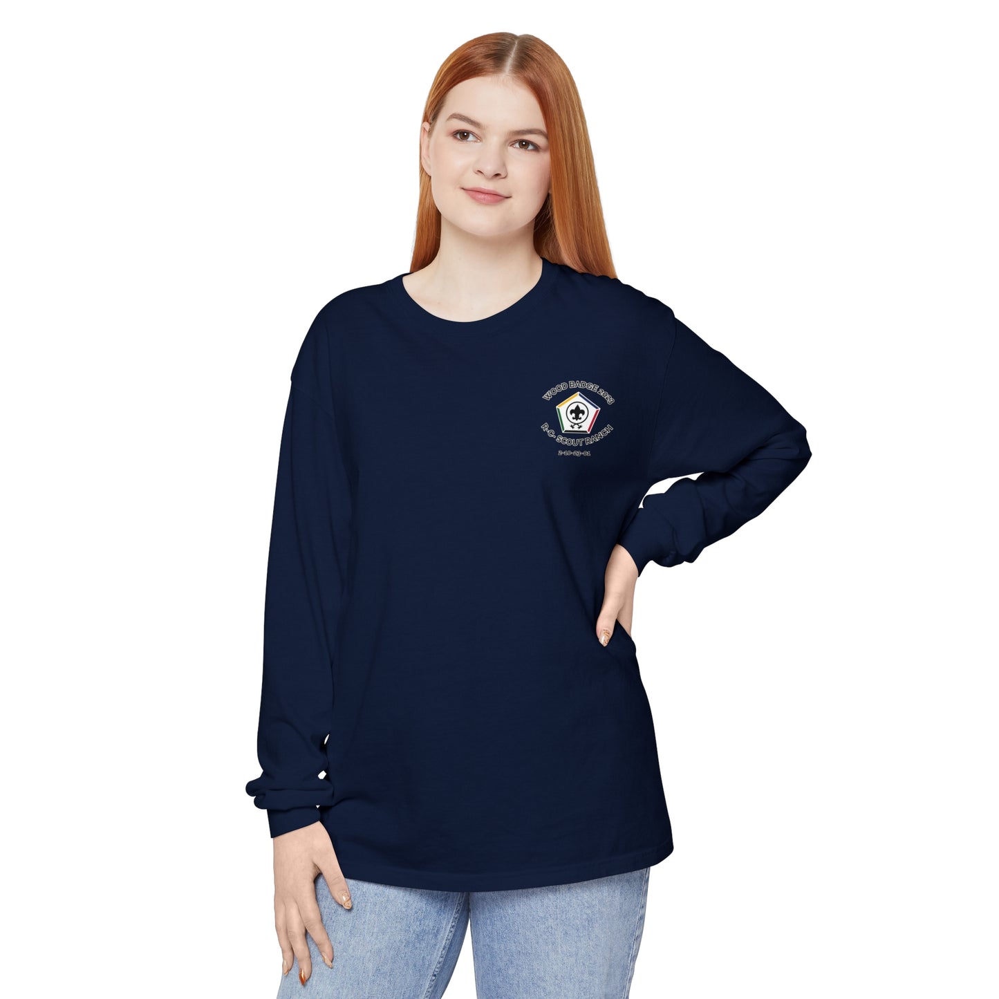 Wood Badge 2023 - Unisex Garment-dyed Long Sleeve T-Shirt - Eagle Patrol