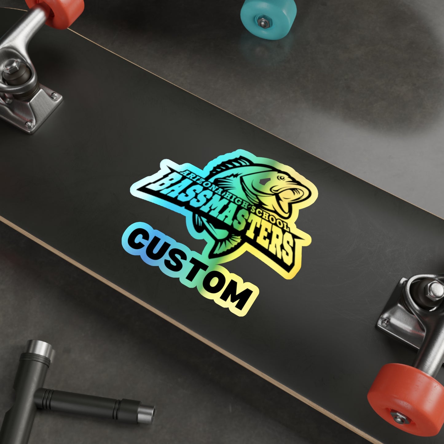CUSTOM Holographic Die-cut Stickers - Junior Bassmasters High School