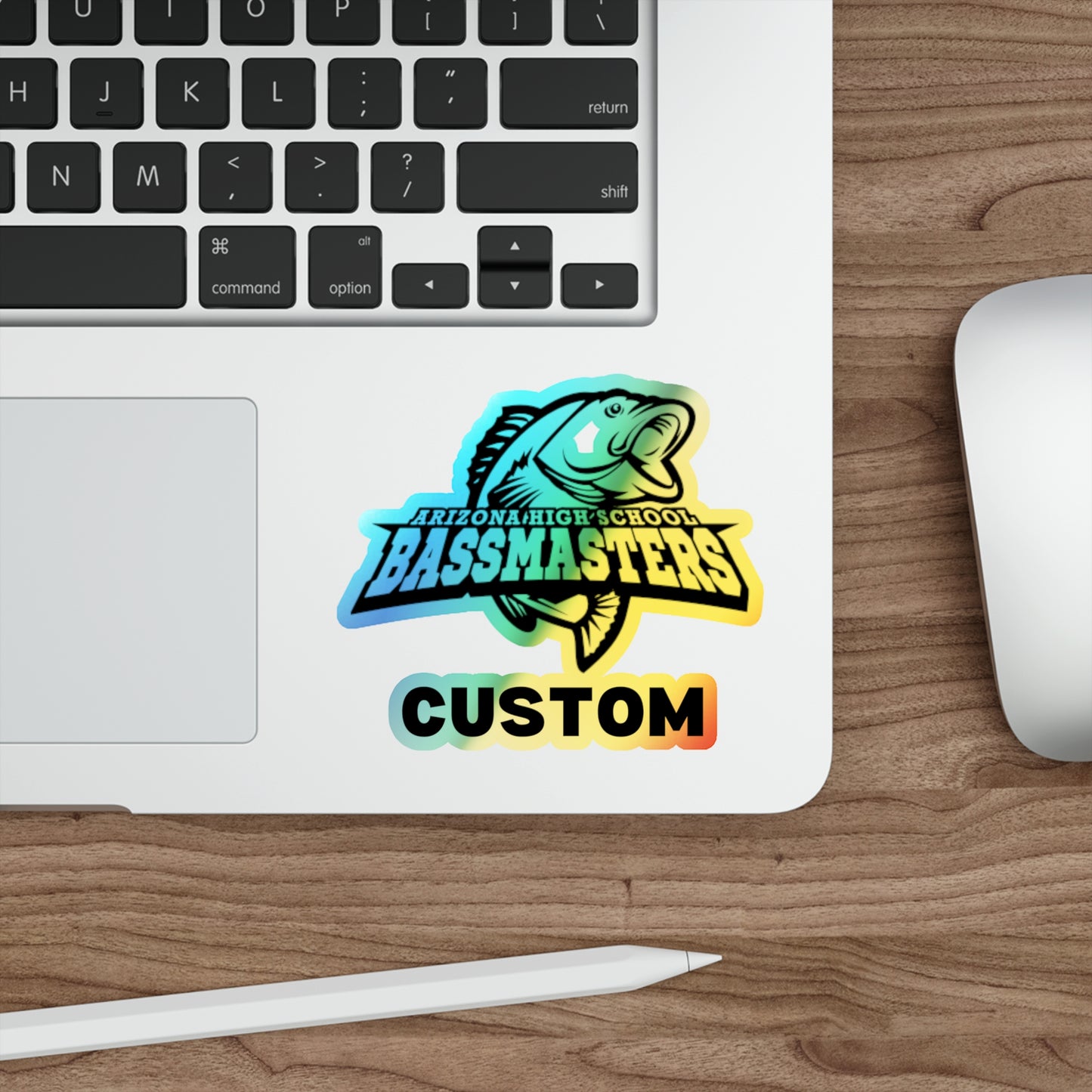 CUSTOM Holographic Die-cut Stickers - Junior Bassmasters High School