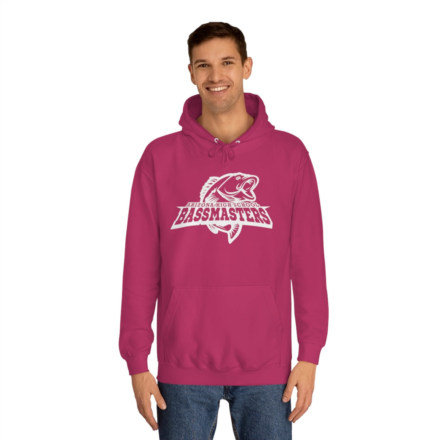 CUSTOM - Junior Bassmasters High School Adult Hoodie - White Logo