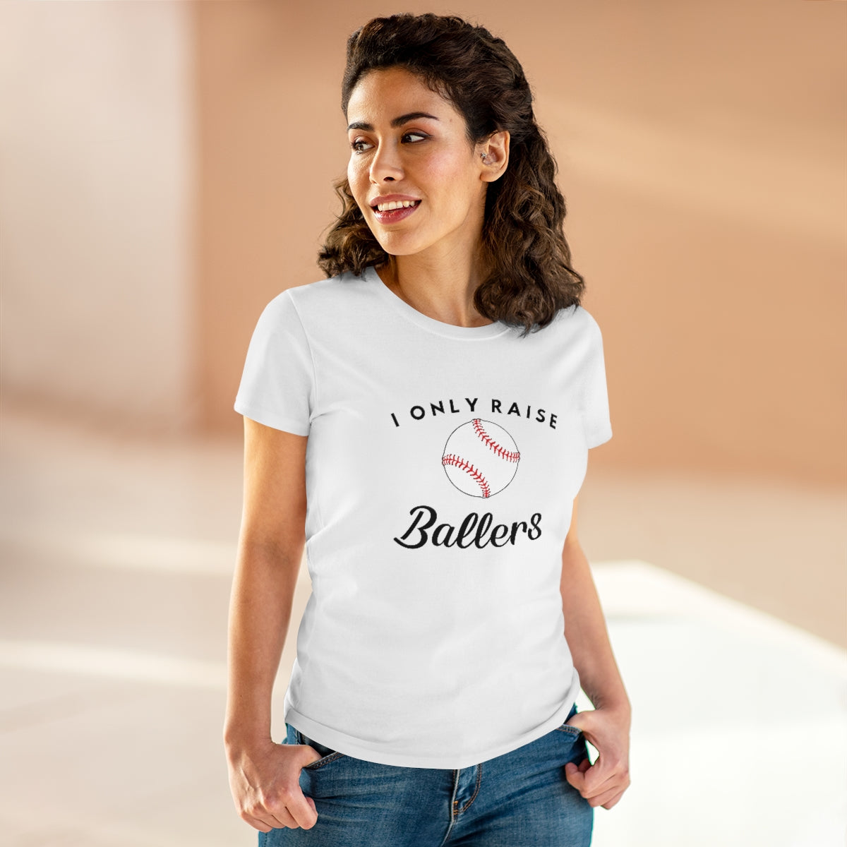 I only Raise (Base)Ballers - Ladies Tee