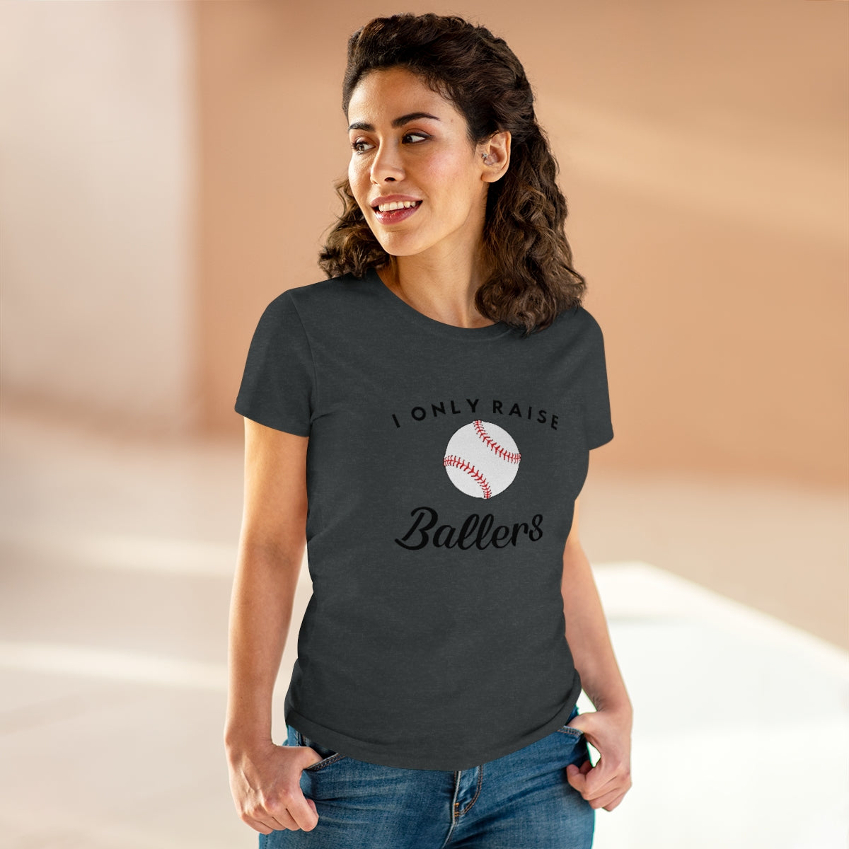 I only Raise (Base)Ballers - Ladies Tee