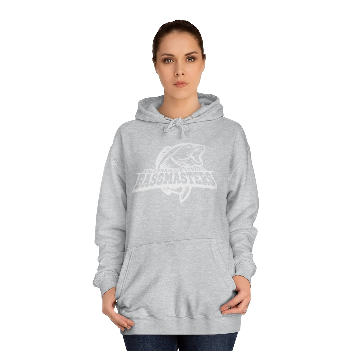 Junior Bassmasters High School Adult Hoodie - White Logo