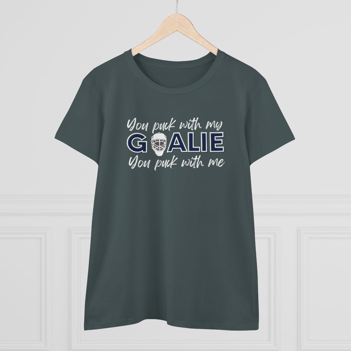 You puck with my Goalie - You puck with me - Ladies Tee