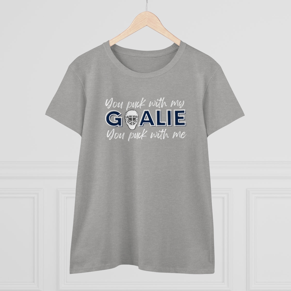 You puck with my Goalie - You puck with me - Ladies Tee