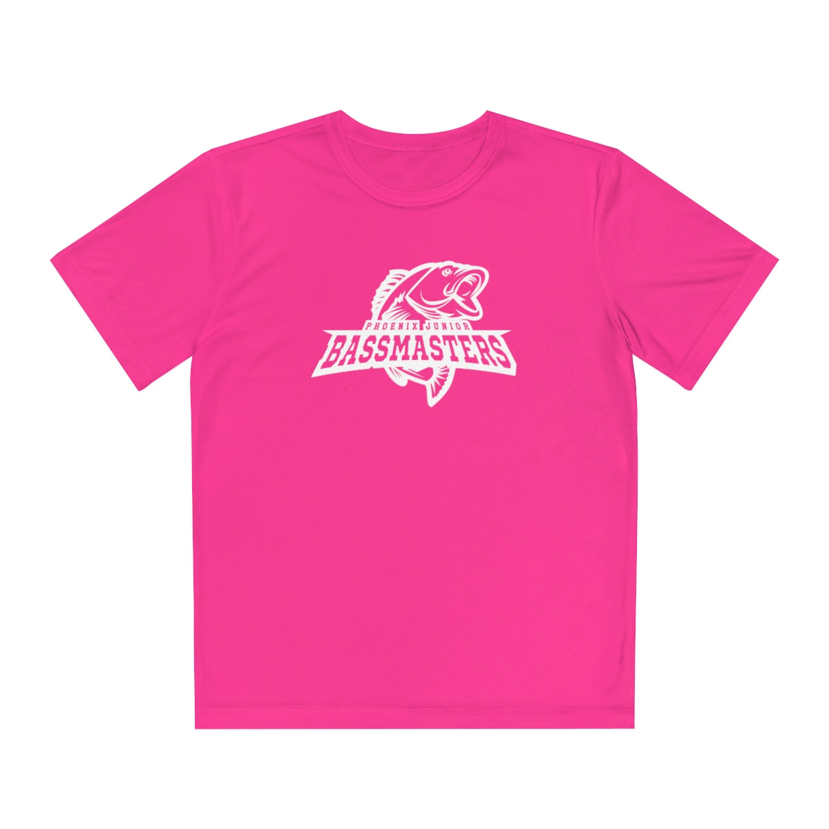 Junior Bassmasters Youth Dry Fit Tee - White Logo