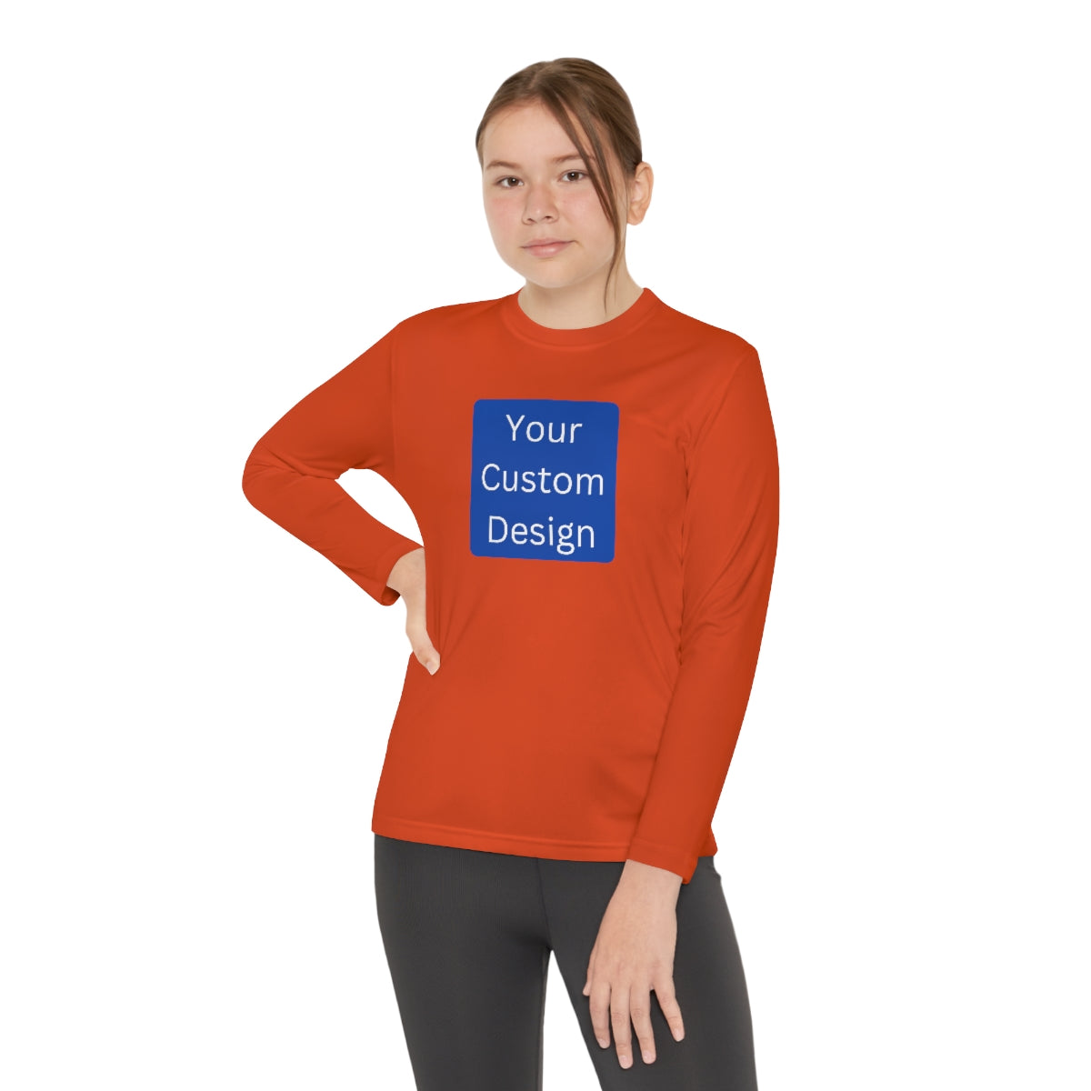 Youth Long Sleeve Competitor Tee (Front Design Only)