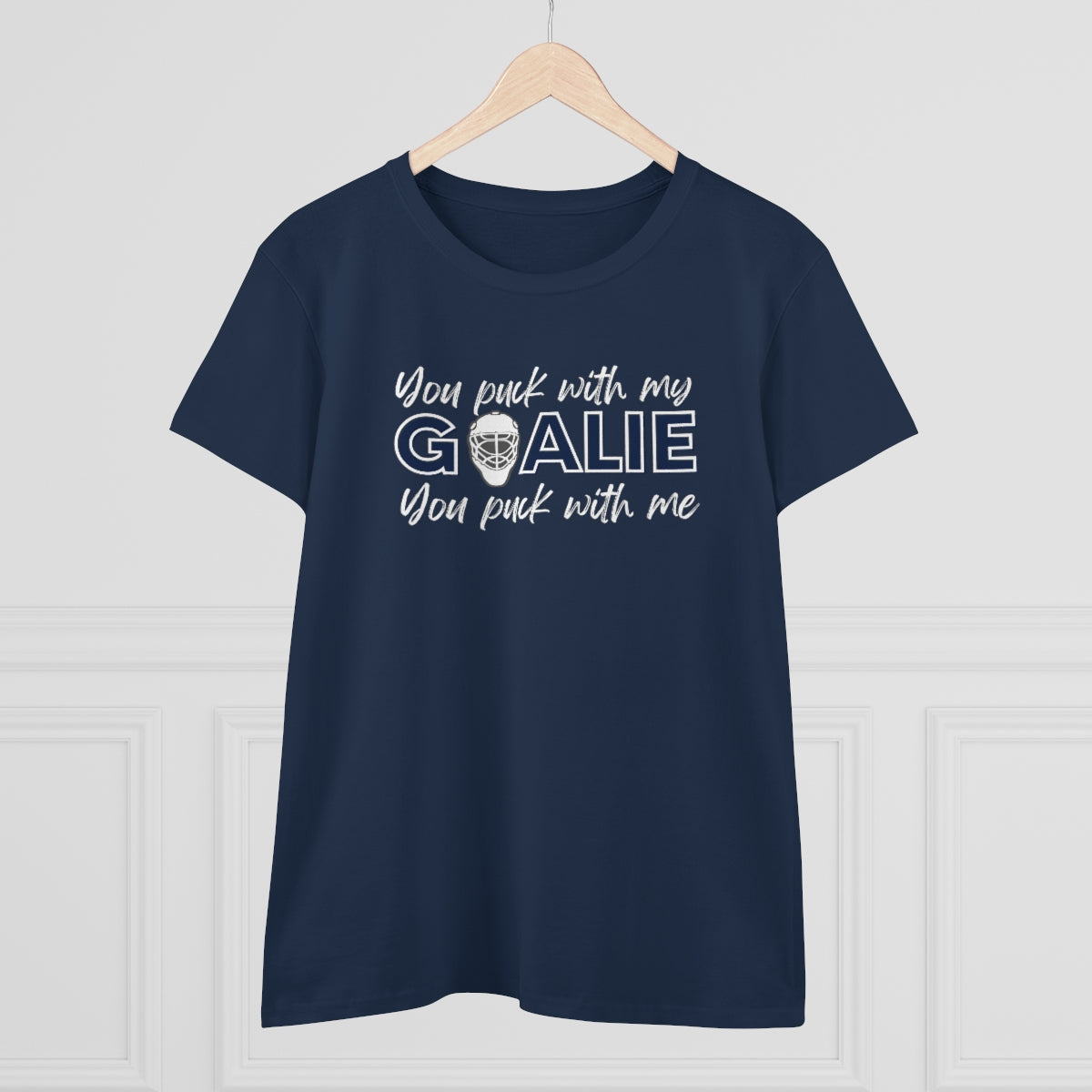 You puck with my Goalie - You puck with me - Ladies Tee