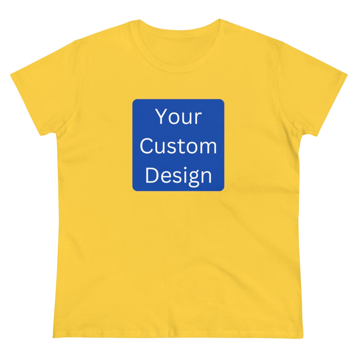 Women's Midweight Cotton Tee (Front and Back Design)