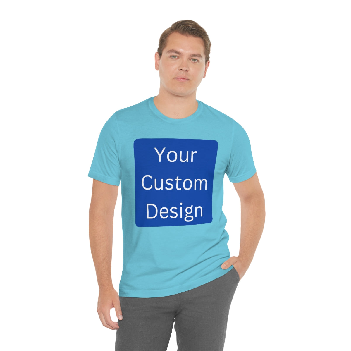 Unisex Jersey Short Sleeve Tee (Front and Back Design)