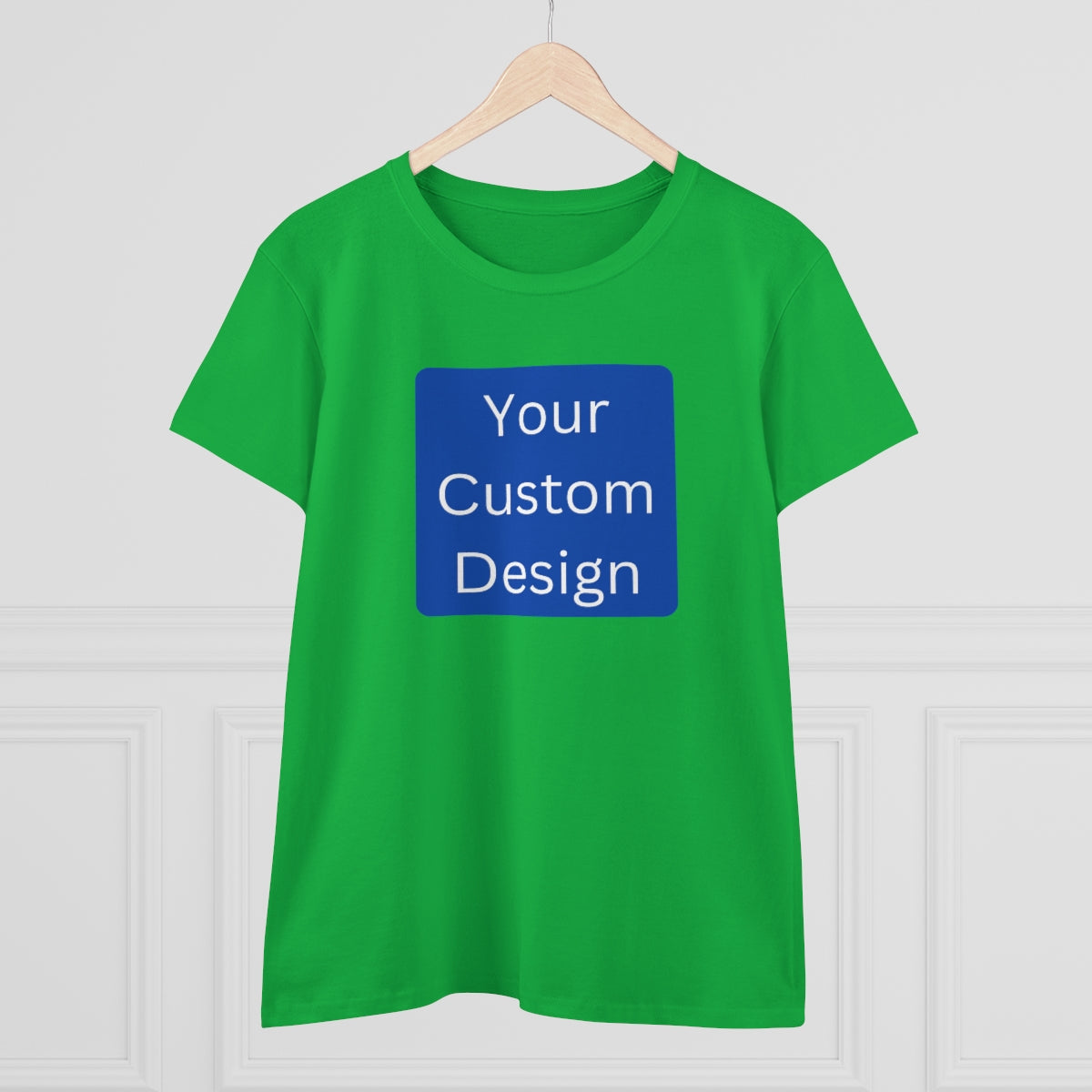 Women's Midweight Cotton Tee (Front and Back Design)