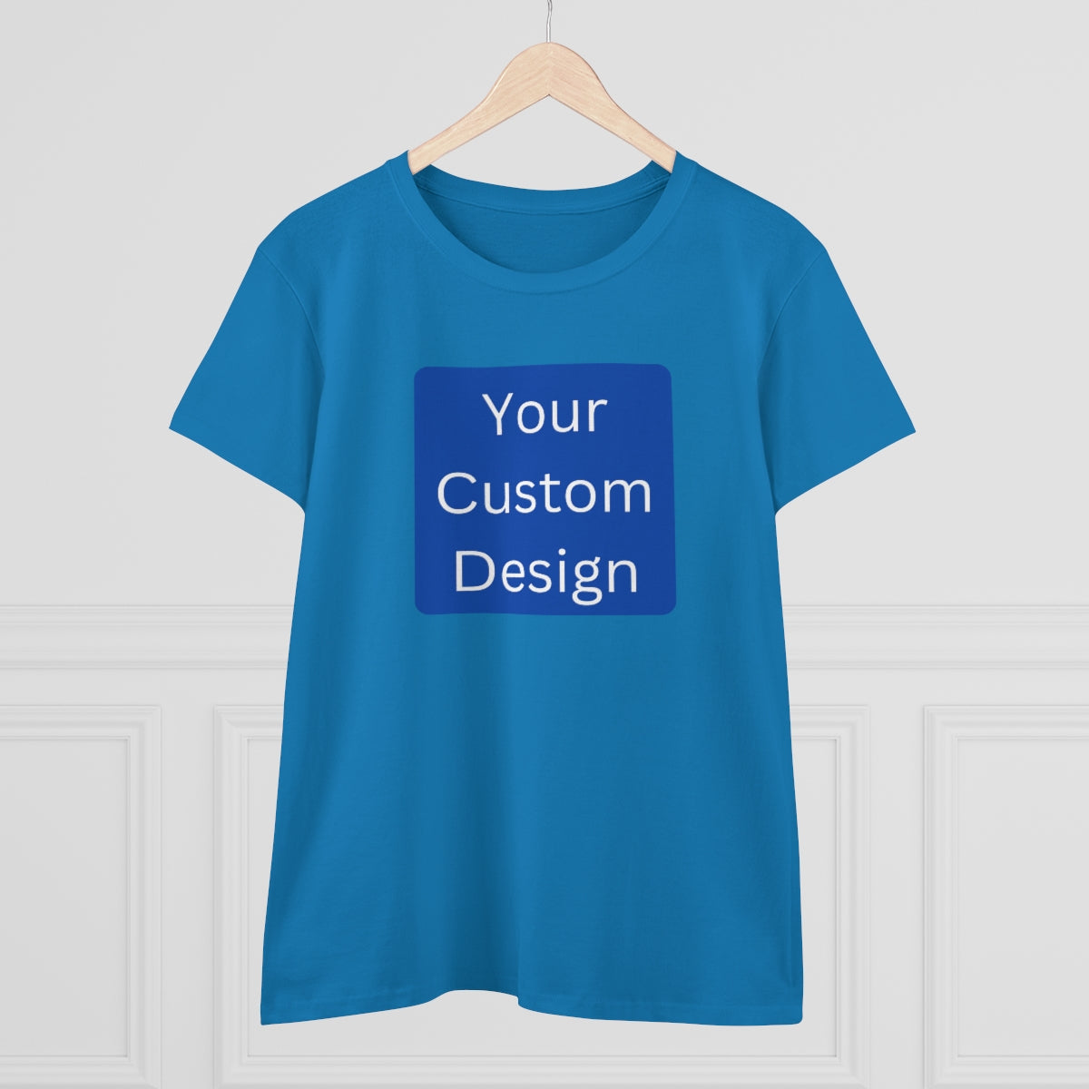 Women's Midweight Cotton Tee (Front and Back Design)
