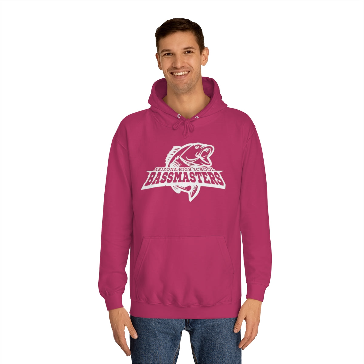 Junior Bassmasters High School Adult Hoodie - White Logo