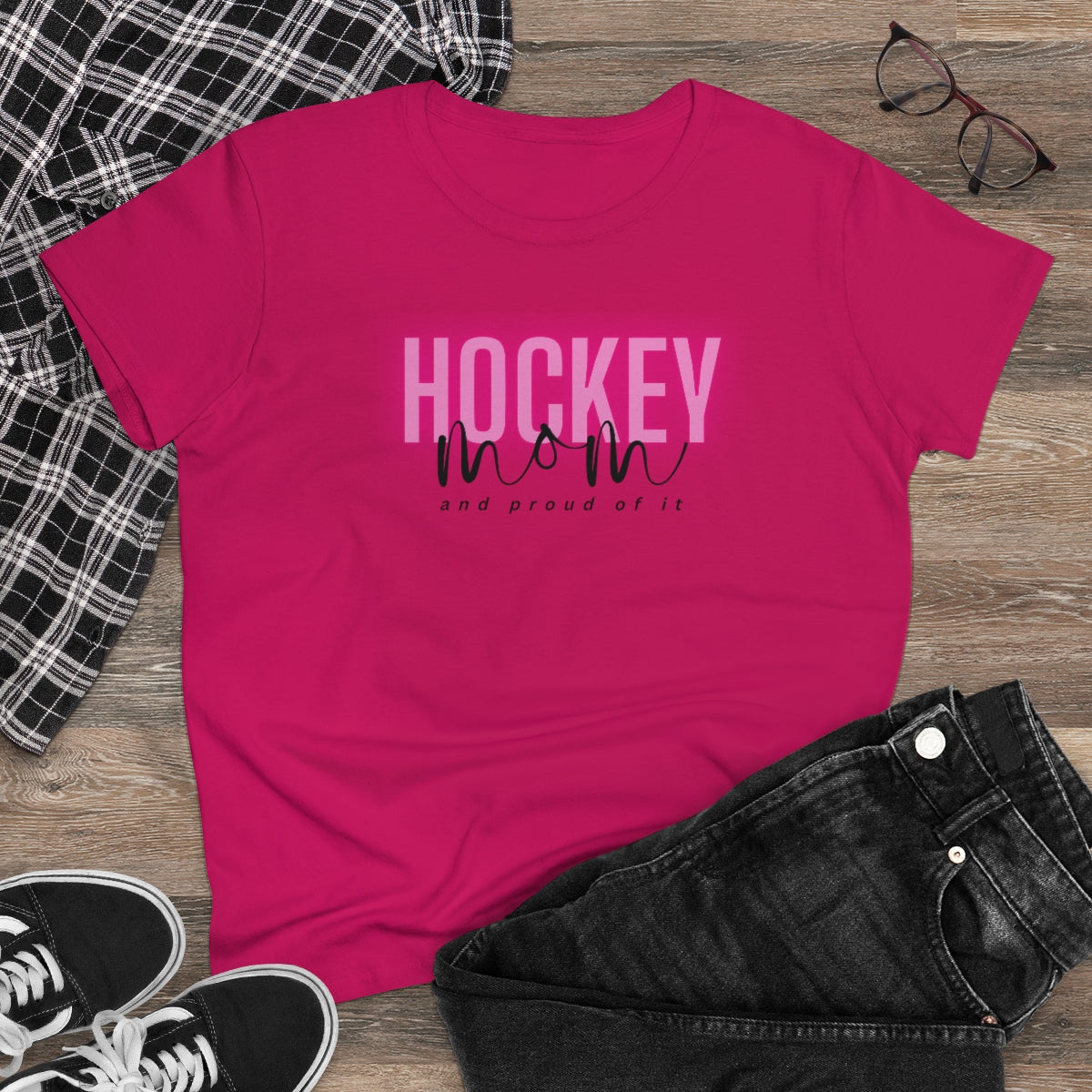 Hockey Mom and Proud of it - Ladies Tee