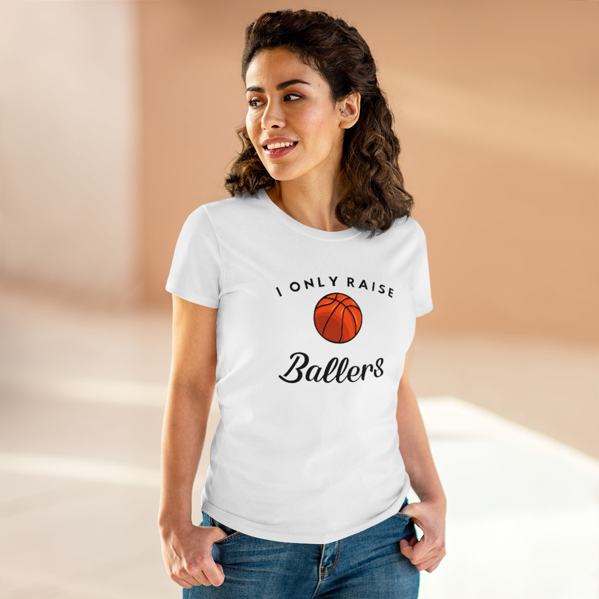 I only Raise (Basket)Ballers - Ladies Tee
