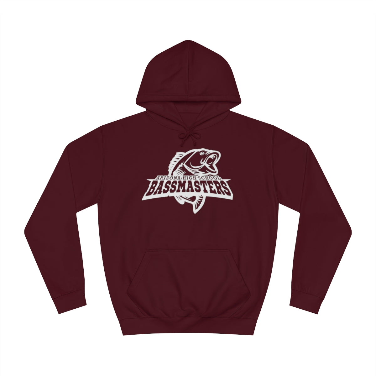 Junior Bassmasters High School Adult Hoodie - White Logo
