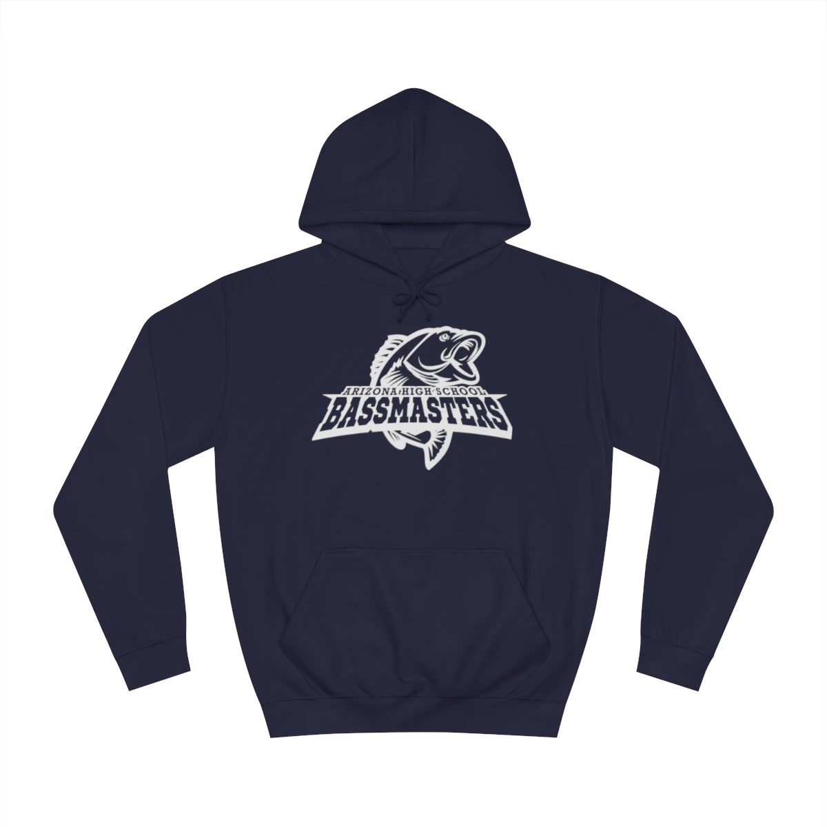 Junior Bassmasters High School Adult Hoodie - White Logo