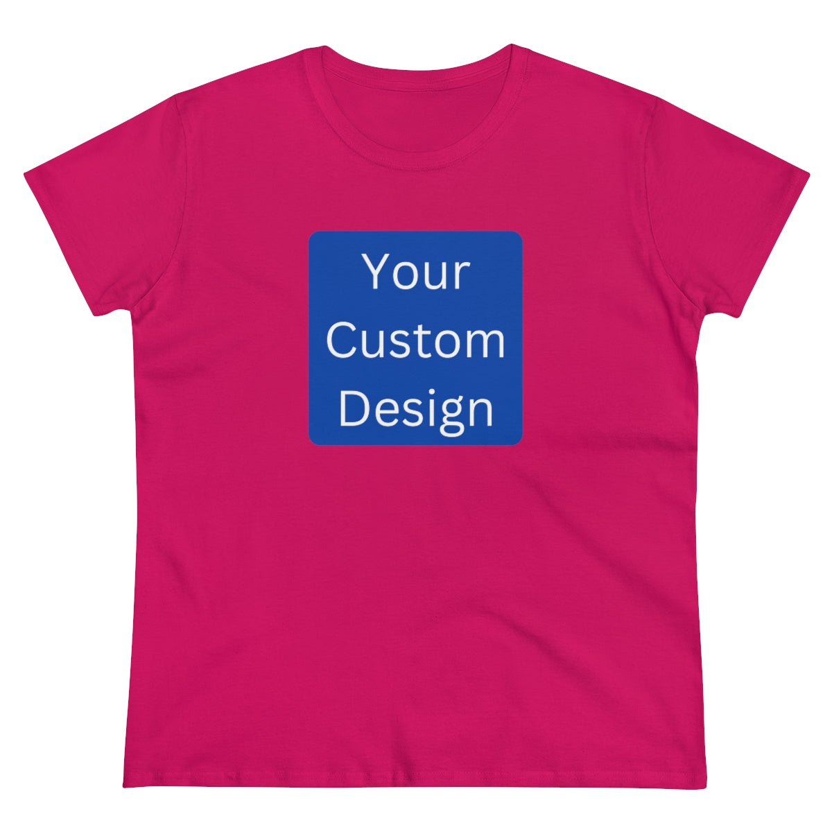 Women's Midweight Cotton Tee (Front and Back Design)