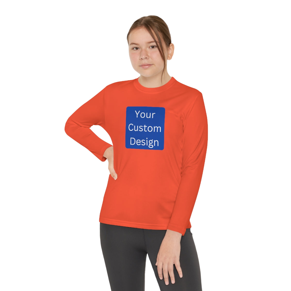Youth Long Sleeve Competitor Tee (Front Design Only)