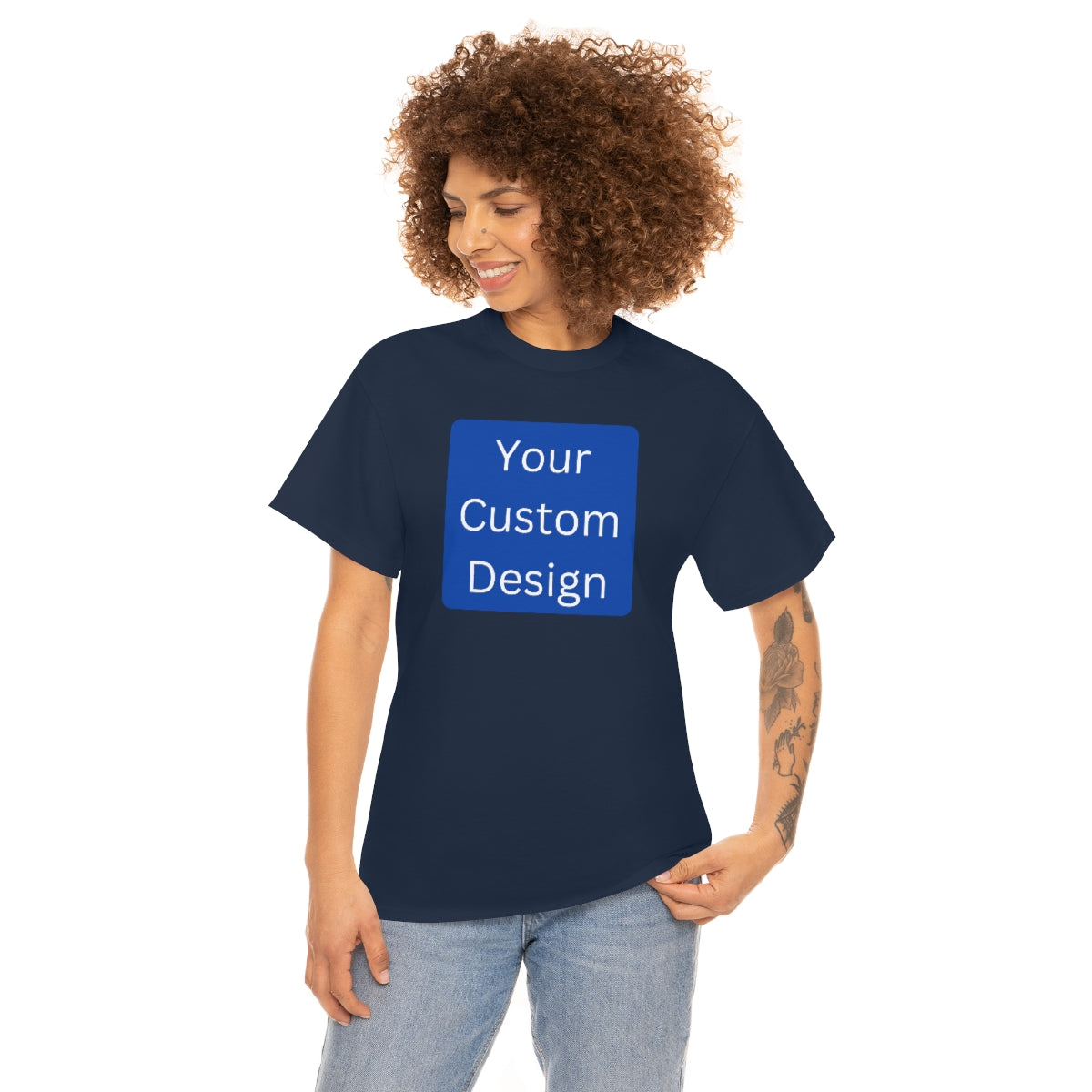 Unisex Heavy Cotton Tee (Front and Back Design)