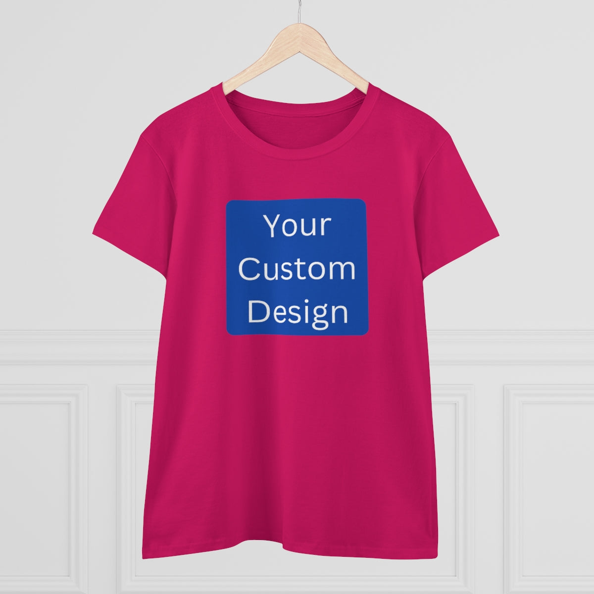Women's Midweight Cotton Tee (Front and Back Design)