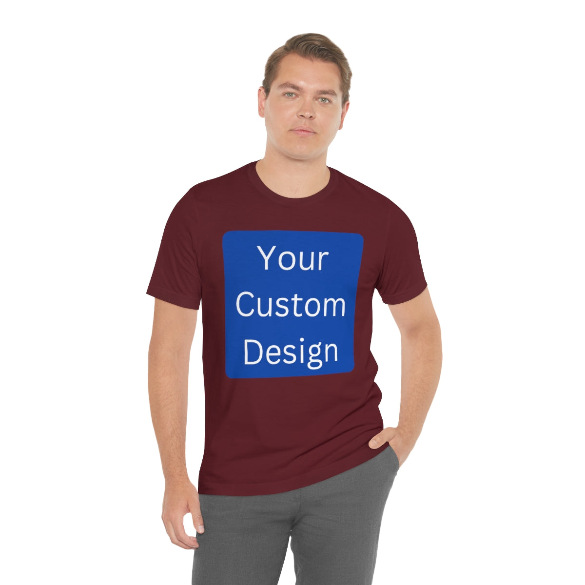 Unisex Jersey Short Sleeve Tee (Front and Back Design)