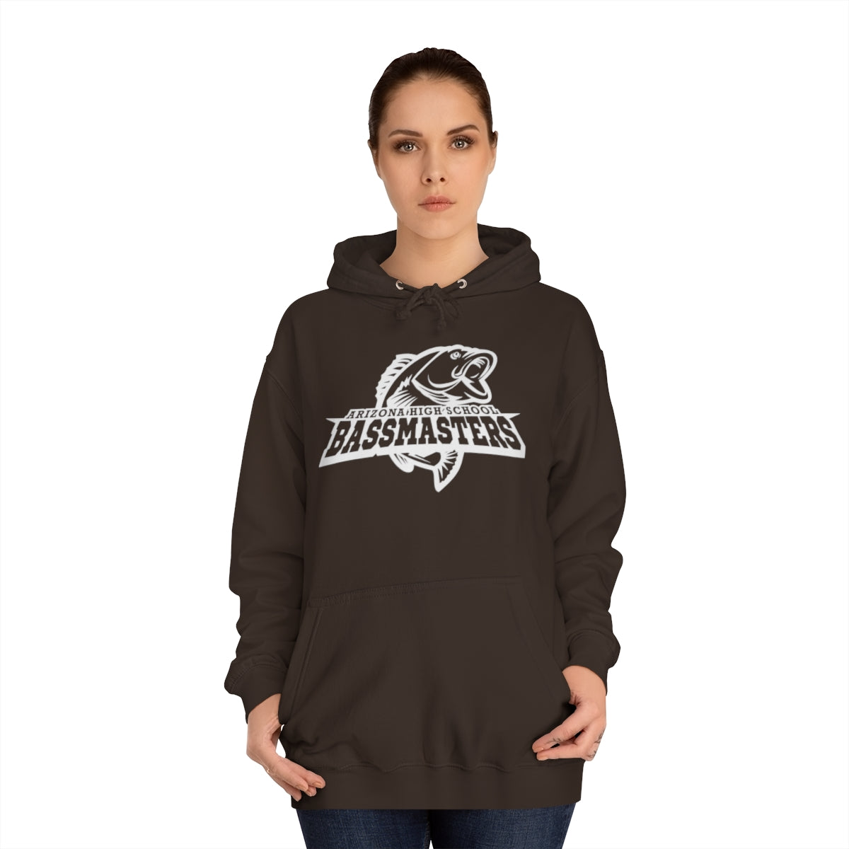 Junior Bassmasters High School Adult Hoodie - White Logo