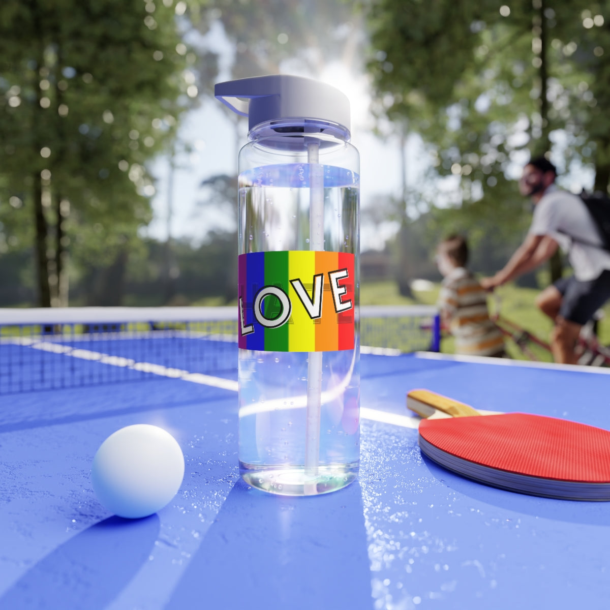 Love over Hate Water Bottle