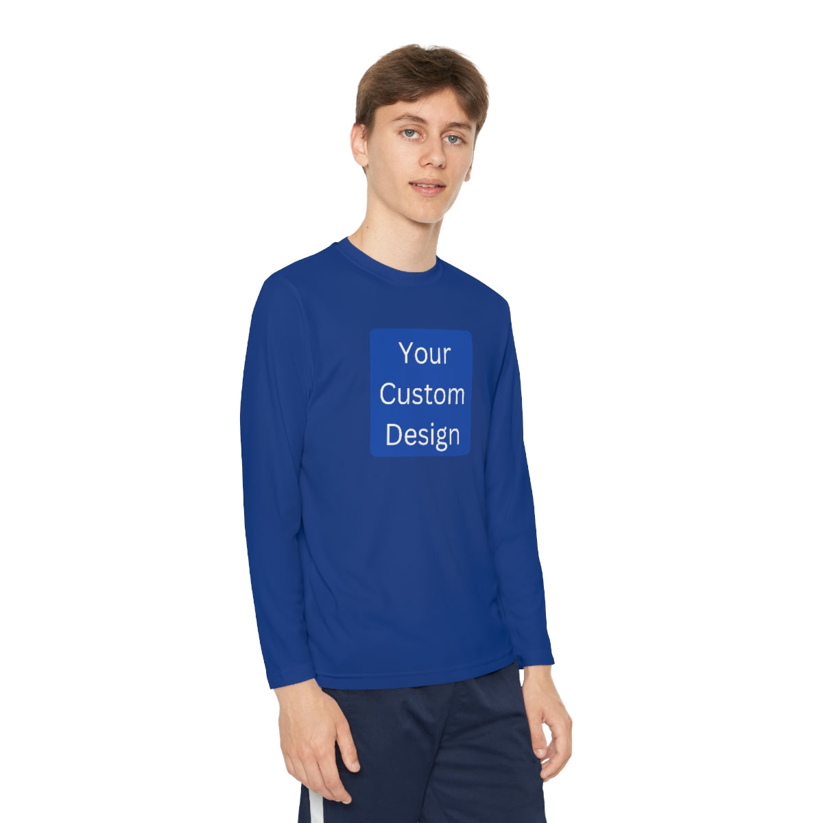 Youth Long Sleeve Competitor Tee (Front Design Only)