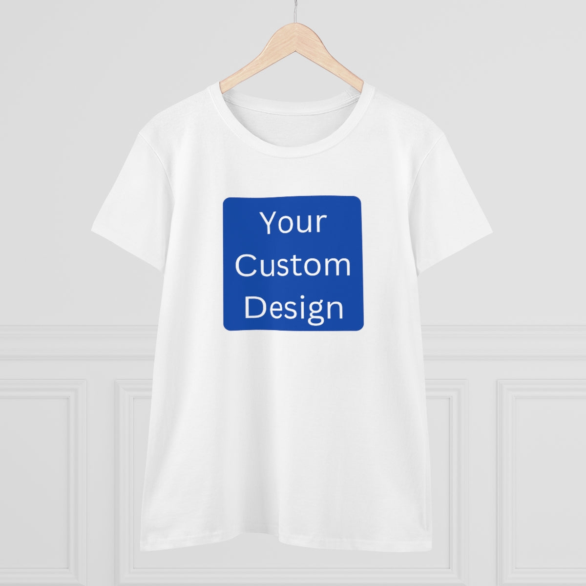 Women's Midweight Cotton Tee (Front and Back Design)