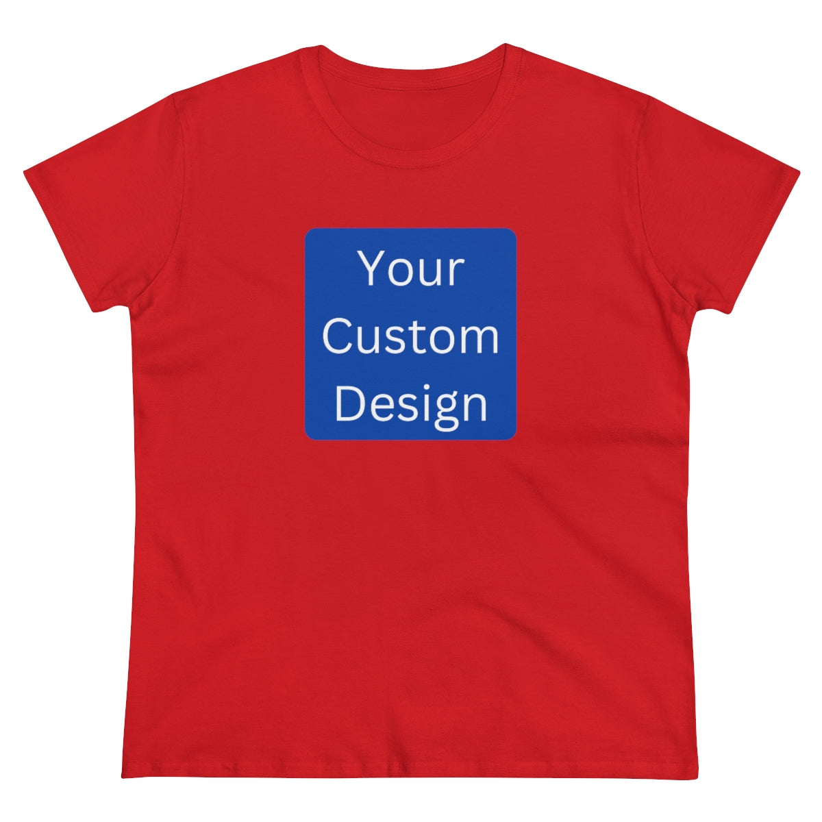 Women's Midweight Cotton Tee (Front and Back Design)