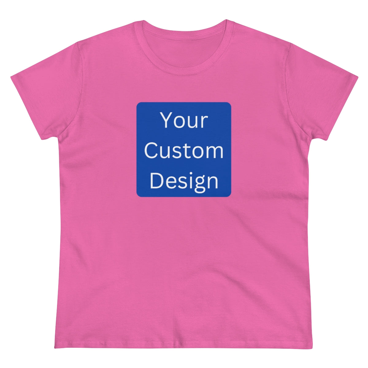 Women's Midweight Cotton Tee (Front and Back Design)
