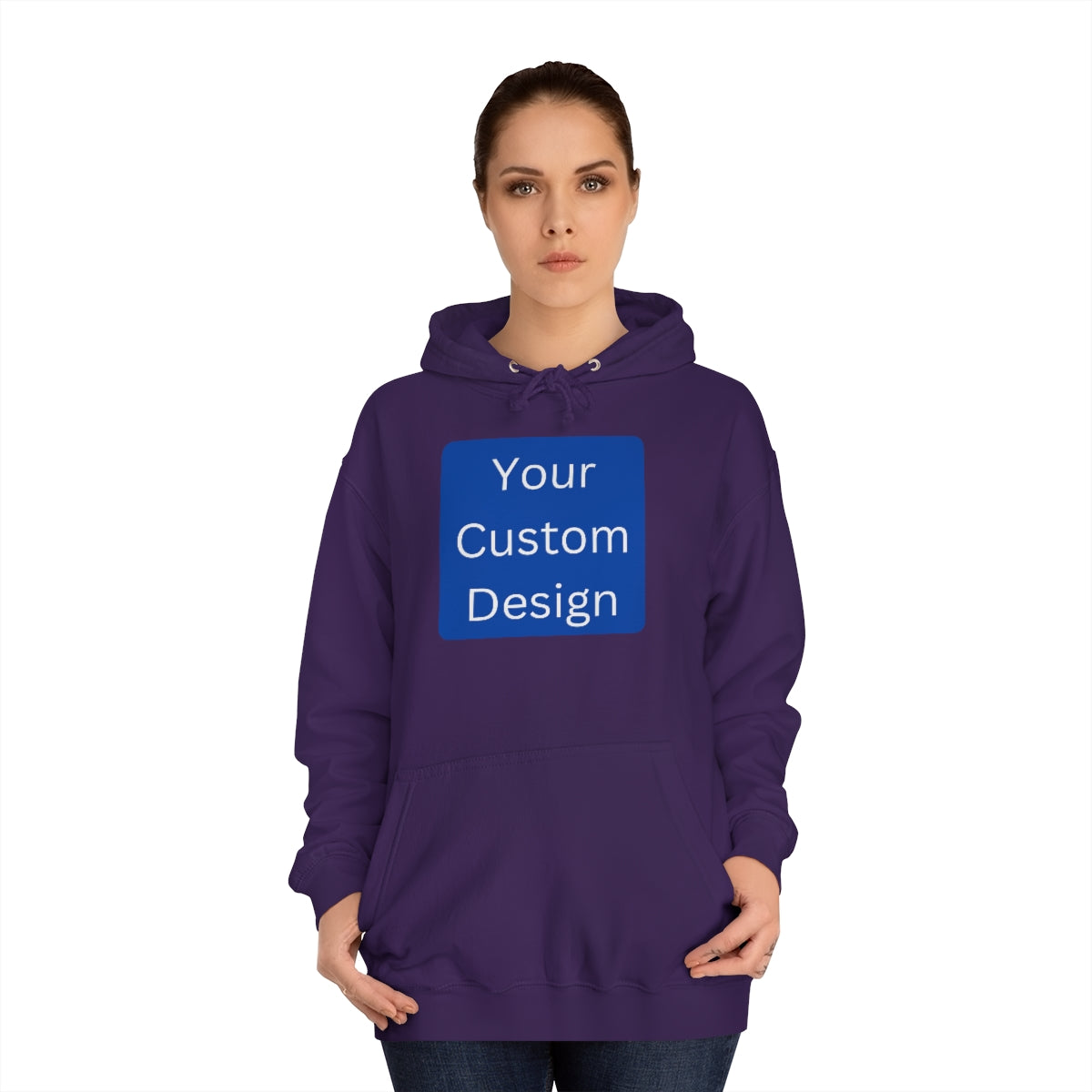 Unisex College Hoodie - Customization (Front Design Only)