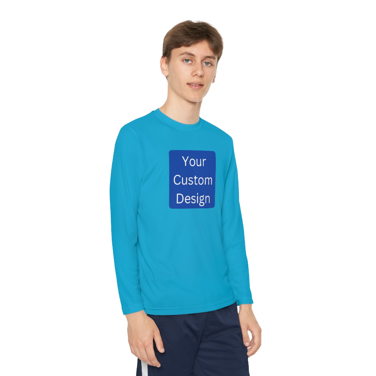 Youth Long Sleeve Competitor Tee (Front Design Only)