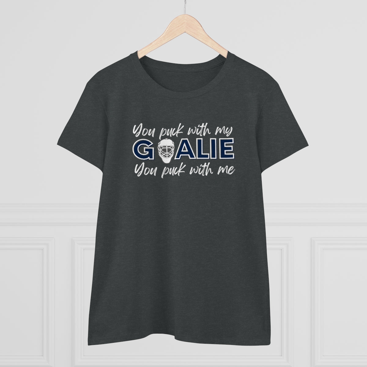 You puck with my Goalie - You puck with me - Ladies Tee