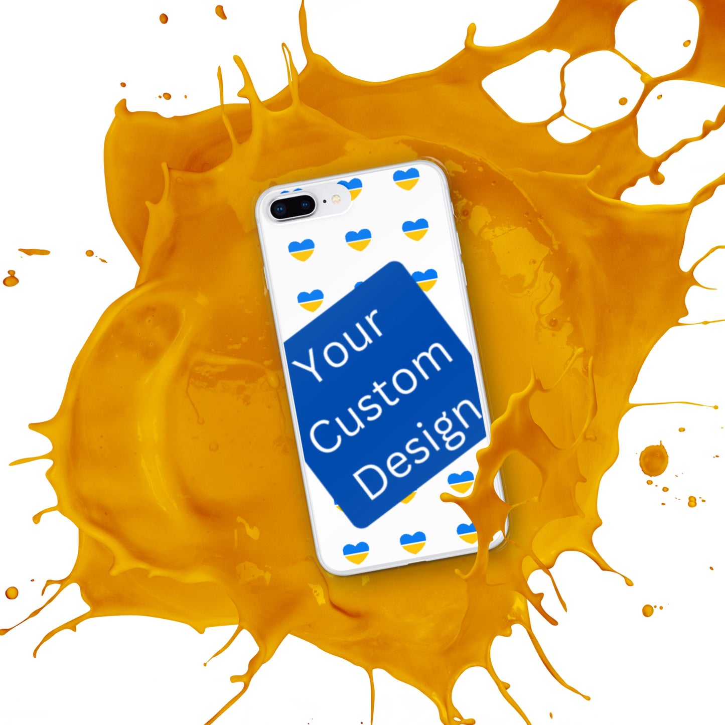 Customizable iPhone Case - Full Back Print / Layered Designs