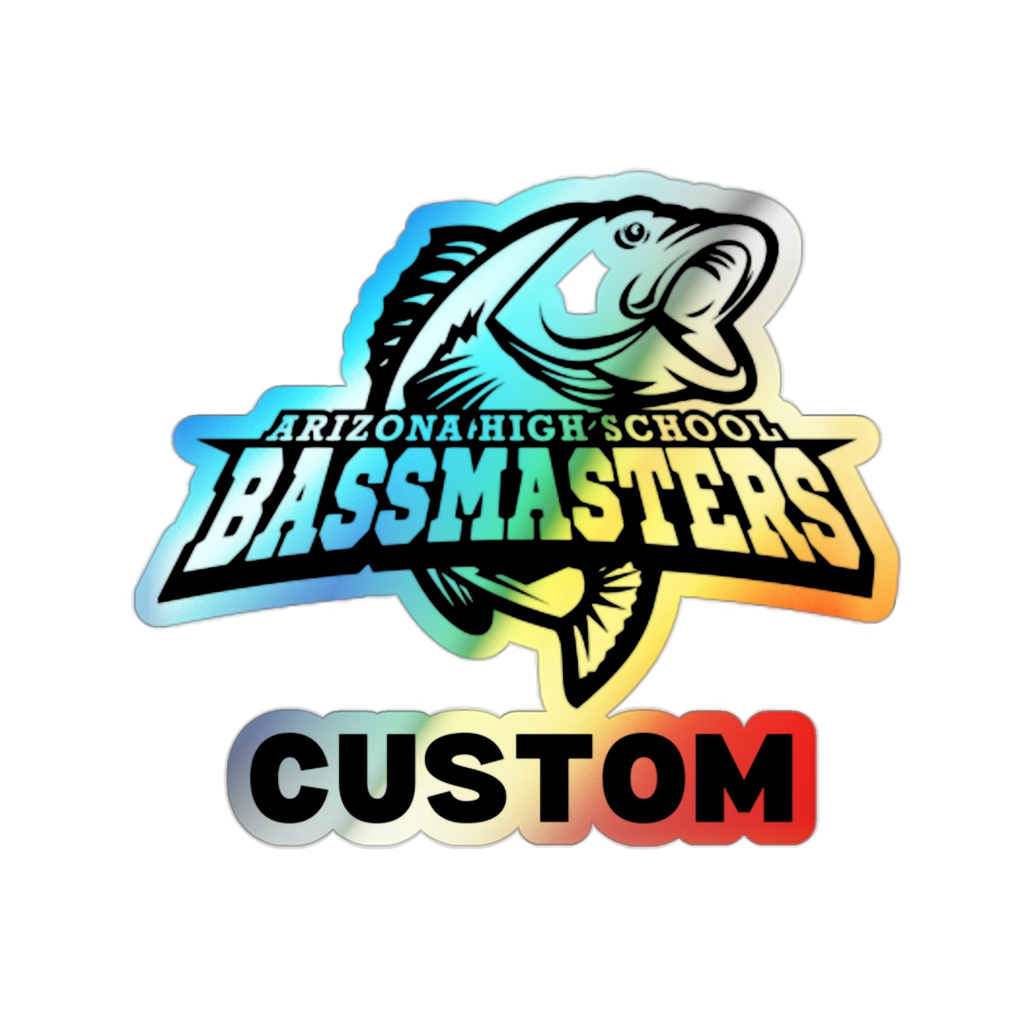 CUSTOM Holographic Die-cut Stickers - Junior Bassmasters High School