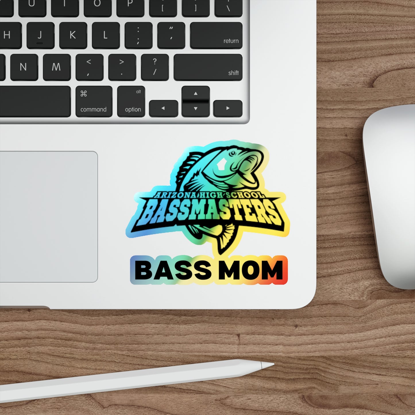 Holographic Die-cut Stickers - Junior Bassmasters High School - BASS MOM